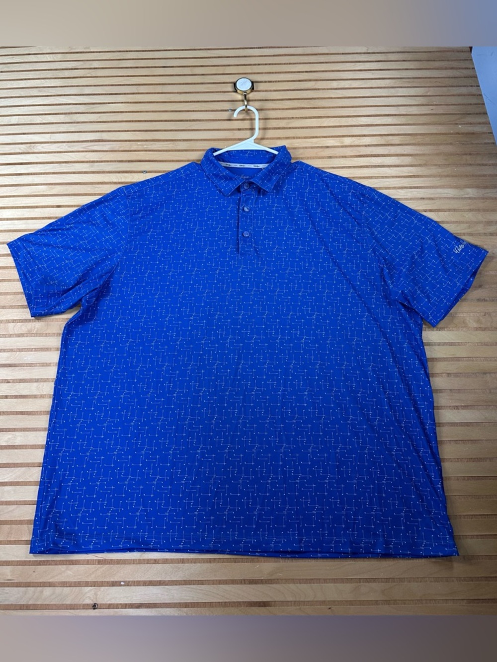 WALTER HAGEN Golf Polo Hydro Dri Bright Blue  Mens XXL